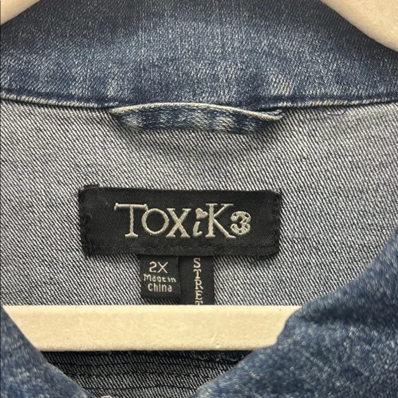 Toxik3 Size 2X Denim Jacket - Picture 2 of 4